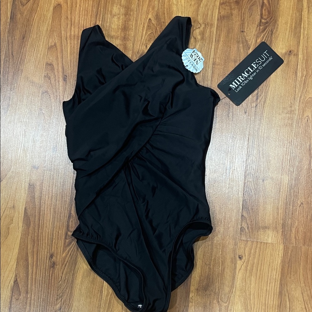 Miraclesuit Classic Black One-Piece Swimsuit